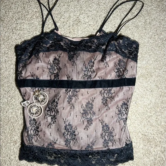 29. Lace and Velvet Cami - Picture 4 of 5